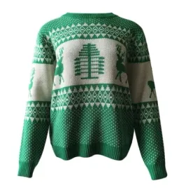sweter-damski-zielony-luzny-do-bioder-rozmiar-uniwersalny