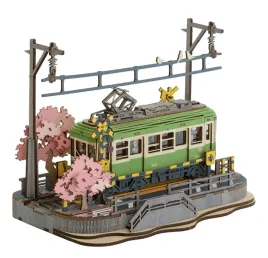 robotime-skladany-ozdobny-model-tramwaj-3d-sakura-journey-diy