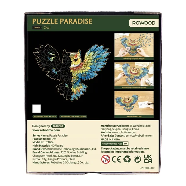 puzzle-robotime-200-elementow-owl-marka-robotime