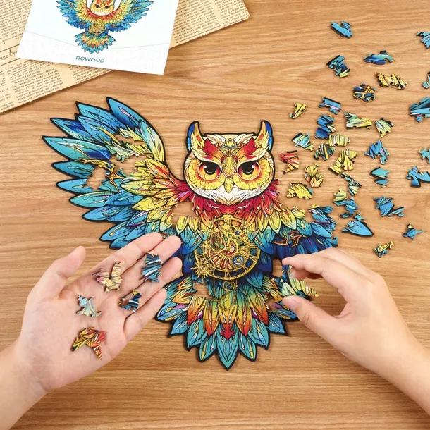 puzzle-robotime-200-elementow-owl-material-drewno