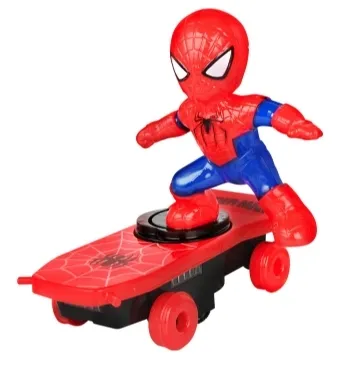 SPIDER-MAN NA DESKOROLCE ELEKTRYCZNA DESKOROLKA MUZYKA ŚWIATŁA ZABAWKA