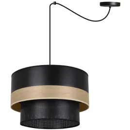 lampa-wiszaca-sufitowa-zyrandol-czarny-abazur-drewno-bez-do-salonu-sypialni