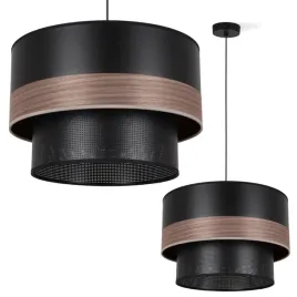 lampa-wiszaca-sufitowa-zyrandol-czarny-abazur-drewno-do-salonu-sypialni-e27