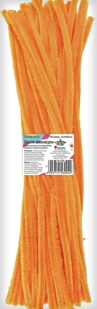 Druciki dekoracyjne wyciory pomarańczowe 0,6x30 cm 50 sztuk Titanum