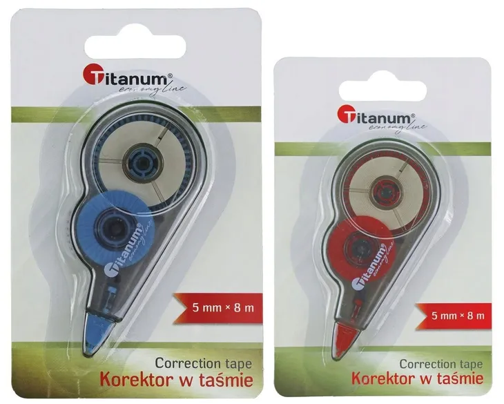 Korektor w taśmie myszka 5mmx8m Titanum