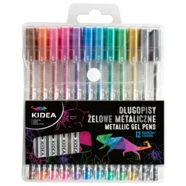 dlugopisy-zelowe-metaliczne-12-kolorow-kidea