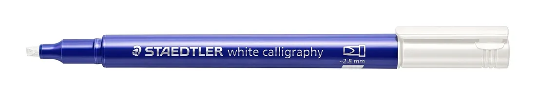 marker-white-calligraphy-bialy-staedtler
