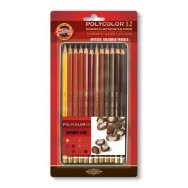 kredki-olowkowe-polycolor-w-brazowych-odcieniach-12-kolorow-koh-i-noor