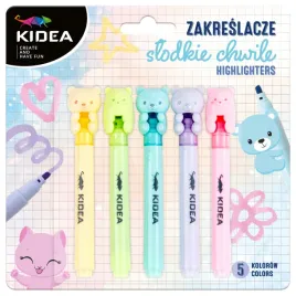 zakreslacze-slodkie-chwile-5-kolorow-kidea