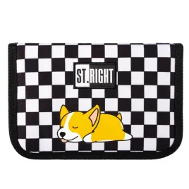 piornik-dwuklapowy-pc3-sleepy-corgi-szachownica-spiacy-pies-majewski
