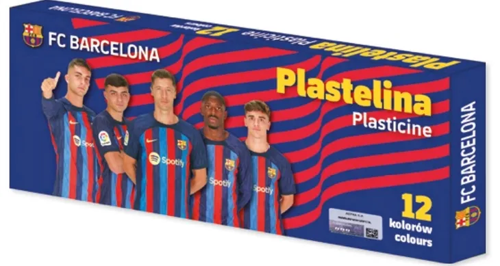 Plastelina 12 kolorów FC Barcelona Astra