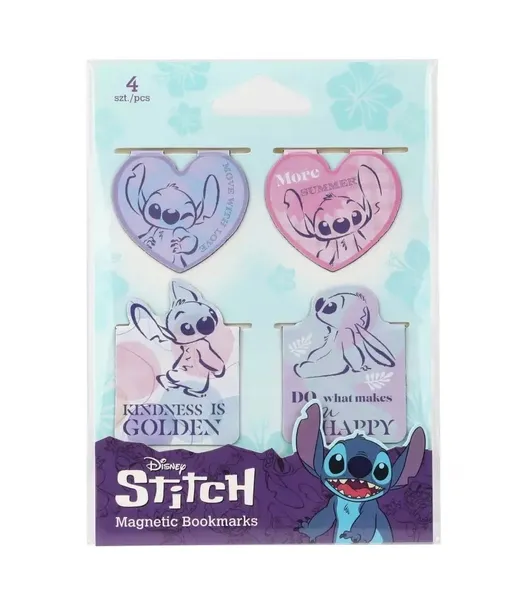 Zakładki magnetyczne Disney Fashion Stitch wzór 3 opk.4 mix 2024