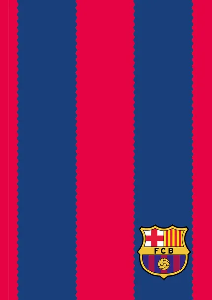 TECZKA Z GUMKĄ A4 FC BARCELONA