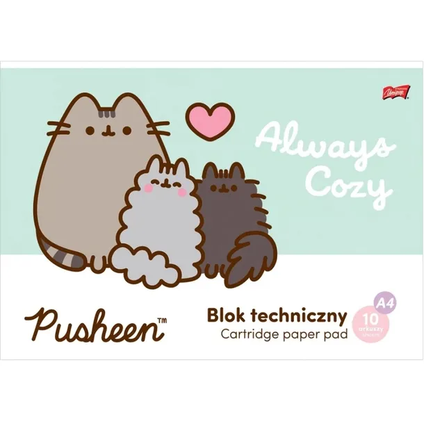 blok-techniczny-a4-10-kartek-pusheen-majewski-stan-nowy