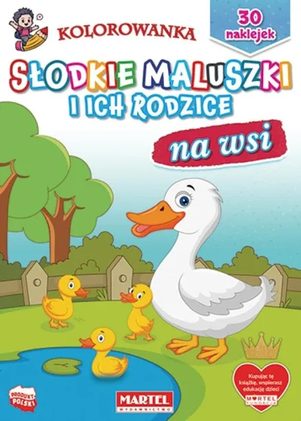 Kolorowanka z naklejkami "Na wsi" Martel