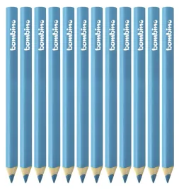 kredki-grube-trojkatne-12-szt-bambino-niebieskie