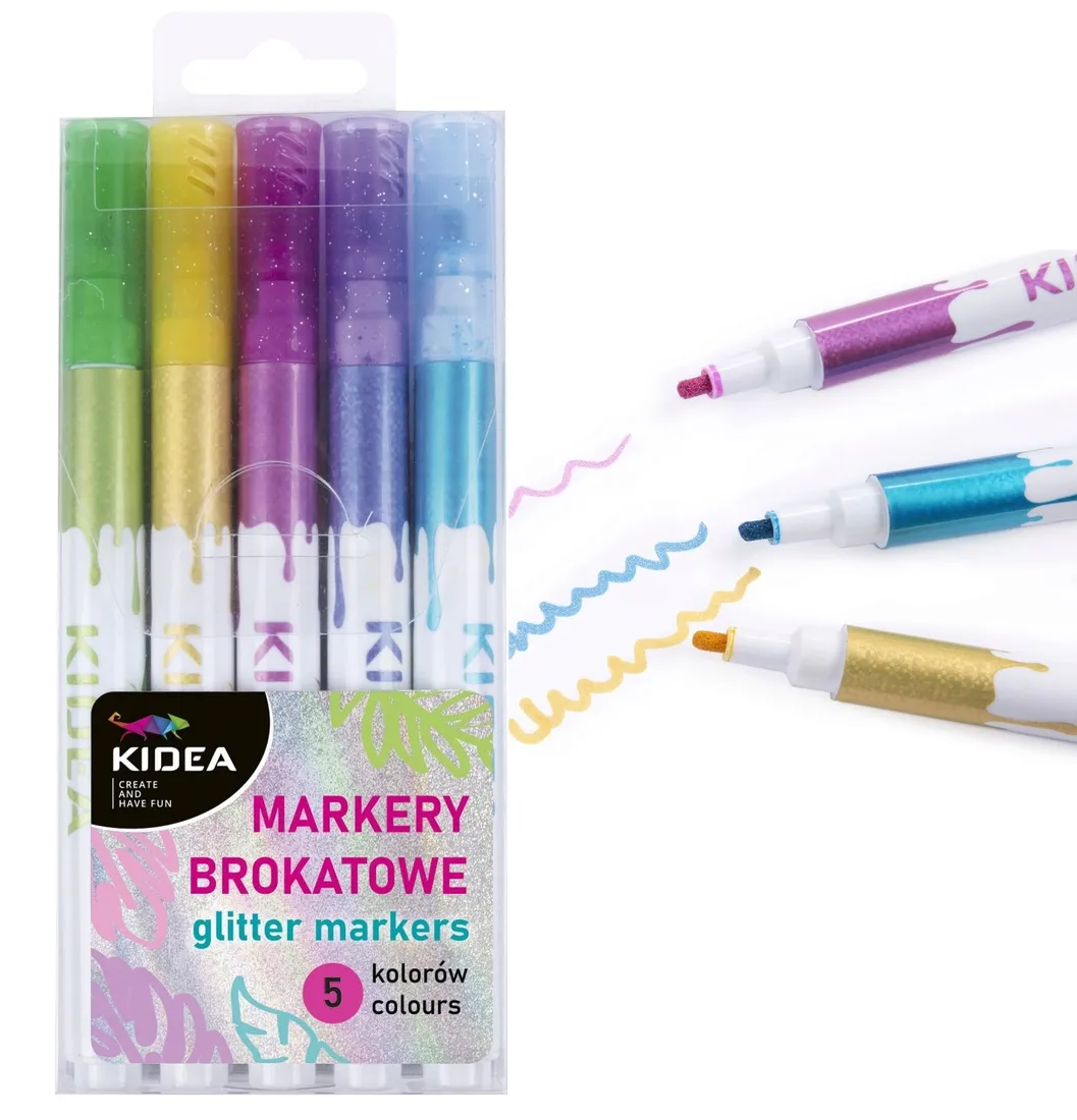 markery-brokatowe-5-kolorow-kidea