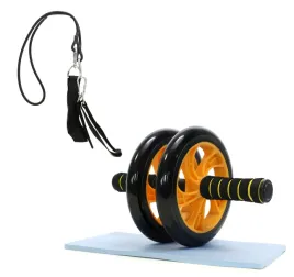 podwojne-kolko-do-cwiczen-mata-gumy-ab-wheel