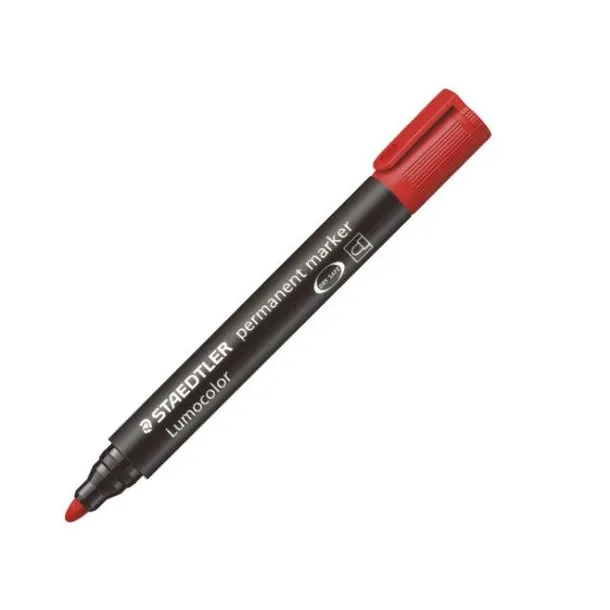 marker-permanentny-staedtler-okragly-czerwony