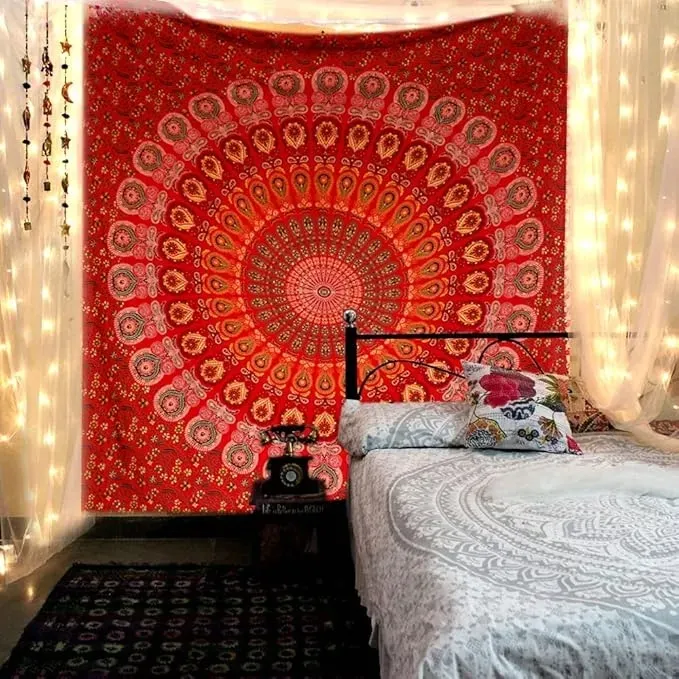 raajsee-gobelin-boho-mandala-czerwony