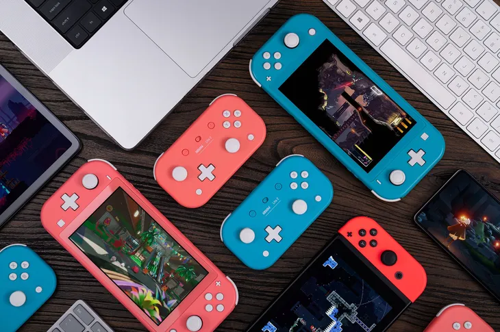 kontroler-8bitdo-lite-2-bt-gamepad-rozowy-kompatybilne-platformy-android