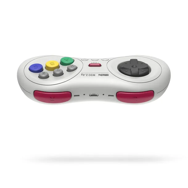 8bitdo-m30-2-4g-white-pad-sega-mega-drive-mini-switch-rpi-kod-producenta-ret00367
