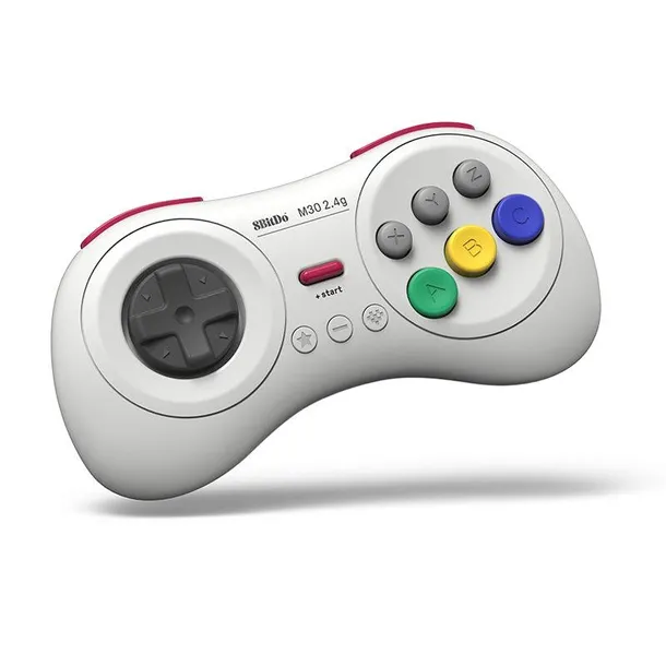 8bitdo-m30-2-4g-white-pad-sega-mega-drive-mini-switch-rpi-waga-z-opakowaniem-0-27-kg-kod-taryfy-celnej-95045000