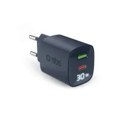 ladowarka-sieciowa-uniwersalna-sbs-lcd-gan-pd-30w-usb-c-usb-a-niebieska