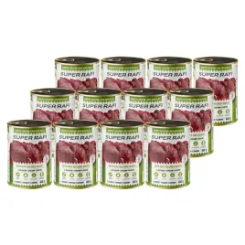 super-rafi-mokra-karma-dla-psa-z-jeleniem-i-sercami-z-kaczki-zestaw-12x400g