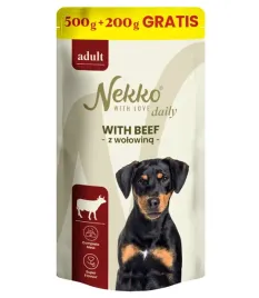 mokra-karma-dla-psa-saszetka-nekko-daily-wolowina-500g-200g-gratis