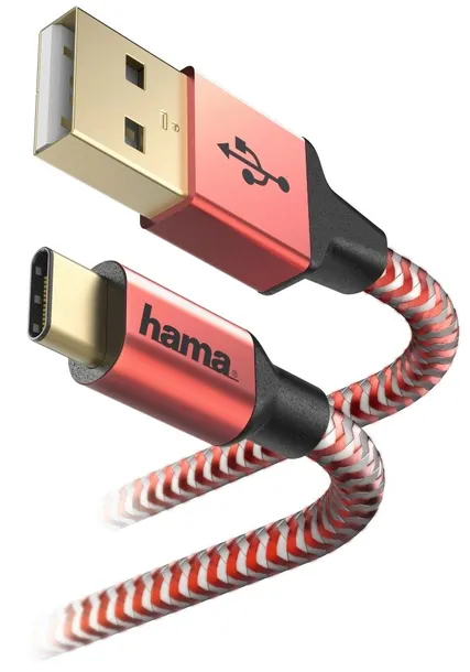 kabel-hama-usb-usb-typ-c-15-m-czerwony-waga-z-opakowaniem-0-059-kg
