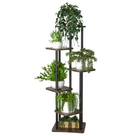 kwietnik-metalowy-czarny-6-poziomowy-industrialny-132-cm