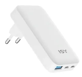ladowarka-sieciowa-isy-iac-6065-flat-65w-2xusb-c-usb-a-gan-bialy