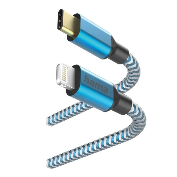 kabel-hama-usb-typ-c-apple-lightning-15-m-niebieski-kolor-niebieski