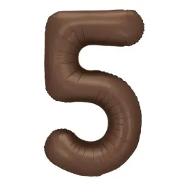 balon-foliowy-cyfra-5-mocca-matowy-partydeco-34-dgt