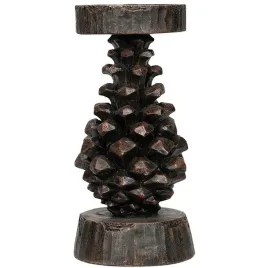 swiecznik-tealight-szyszka-brazowy-wysoki-22cm-do-salonu-domu-sypialni