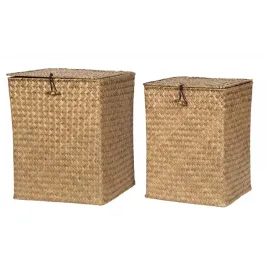 kosz-z-trawy-morskiej-z-pokrywa-zamykany-komplet-2-sztuki-23x29cm