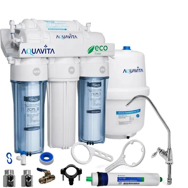 Filtr wody do kuchni ODWRÓCONA OSMOZA RO5 AQUA VITA membrana RO 100 GPD