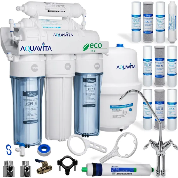 Filtr wody RO6 AQUA VITA odwrócona OSMOZA z mineralizatorem + zapas wkładów