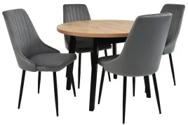 maly-zestaw-stol-okragly-rozkladany-100-130-artisan-i-4-krzesla-kubelkowe