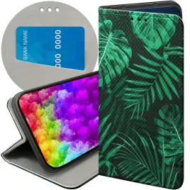 etui-z-klapka-do-xiaomi-redmi-note-14-5g-wzory-liscie-lisciaste-natura-case