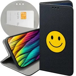 etui-z-klapka-do-xiaomi-redmi-note-14-5g-wzory-usmiech-smile-emoji-futeral