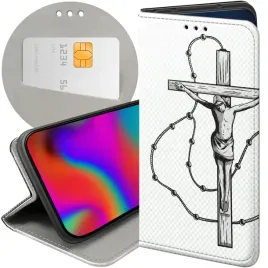 etui-z-klapka-do-xiaomi-redmi-note-14-5g-wzory-jezus-krzyz-rozaniec-bog