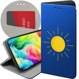 etui-z-klapka-do-xiaomi-redmi-note-14-5g-wzory-slonce-planety-sun-futeral