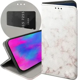 etui-z-klapka-do-xiaomi-redmi-note-14-5g-wzory-biale-kamien-ksztalty-case