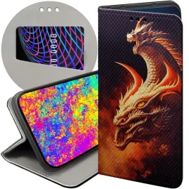 etui-z-klapka-do-xiaomi-redmi-note-14-5g-wzory-smoki-dragon-taniec-smokow