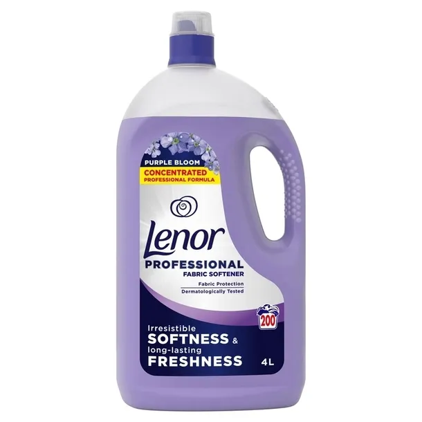 Lenor fioletowy płyn do płukania 4l. 200 prań.