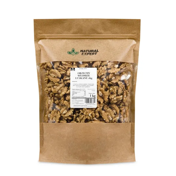 ORZECHY WŁOSKIE ŁUSKANE 1kg POŁÓWKI PREMIUM