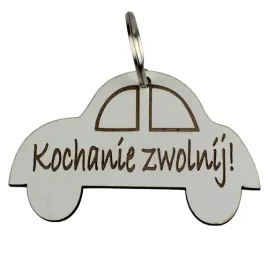 breloczek-auto-z-grawerem-kochanie-zwolnij-prezent-upominek