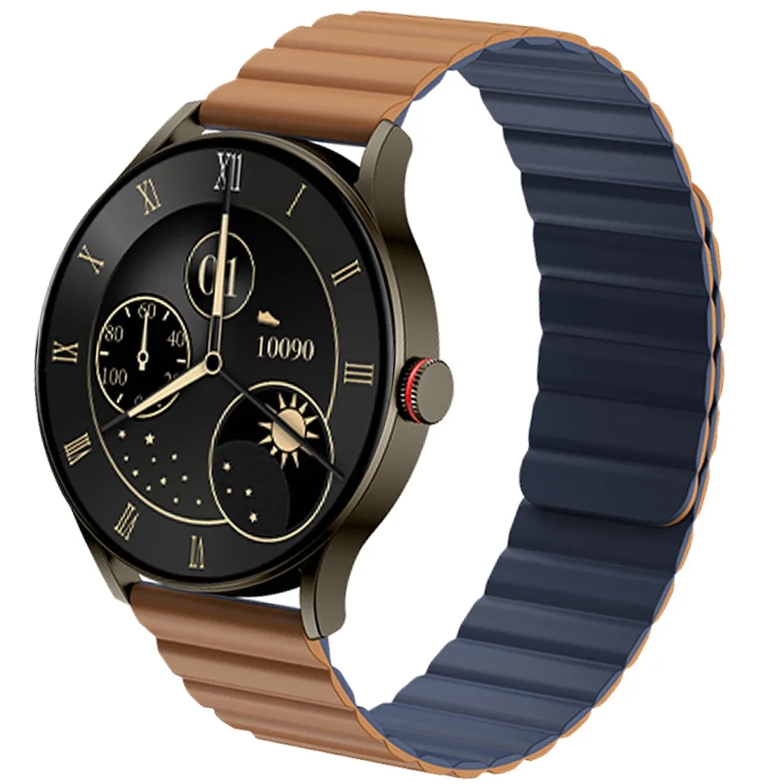 smartwatch-imiki-tg1-brazowy-ksztalt-koperty-okragla